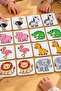 Animals Themed Memory and Matching Game 16 Cards 8 Pairs 10X10 cm Animals - 2