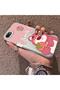 iPhone 8 Compatible Silicone Edge Hard Back Case Lotso Patterned Lovers Couple Phone Case - 2