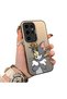 Samsung Galaxy S24 Ultra Compatible Silicone Edge Hard Back Case Mouse Patterned Couple Phone Case