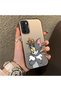 Oppo A16 Compatible Silicone Edge Hard Back Case Mouse Pattern Lover Couple Phone Case - 3