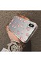 iPhone XS Compatible Silicone Edge Hard Back Case Floral Pattern Lover Couple Phone Case - 4