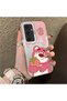 Samsung Galaxy S25 Plus Compatible Silicone Edge Hard Back Case Lotso Patterned Lover Couple Phone Case - 3