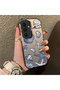 Samsung Galaxy S25 Fe Compatible Silicone Edge Hard Back Case Shell Patterned Couple Phone Case - 3