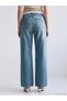 Lcw Jeans Indigo Elastic Waist Wideleg Women's Jean Trousers - 4