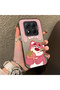 Poco X7 Compatible Silicone Edge Hard Back Case Lotso Patterned Lover Couple Phone Case - 3