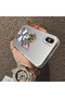 iPhone XS Compatible Silicone Edge Hard Back Case Mouse Pattern Couple Phone Case - 4