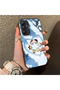 For Samsung Galaxy A34 Compatible Silicone Edge Hard Back Case Anime Patterned Couple Phone Case - 3