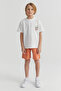 Boy's Shorts with Elastic Waist and Tie Detail - 2