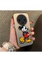Redmi 14C Compatible Silicone Edge Hard Back Case Mickey Patterned Couple Phone Case - 3