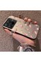 15t Pro Compatible Silicone Edge Hard Back Case Floral Patterned Lover Couple Phone Case - 2