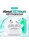 Wireless Earbuds, Bluetooth 5.4, Noise Cancelling, HD Sound & Calls, Approx. 8-Hour Playback, 32 Hours with Charging Case, Compatible with iOS & Android, (White, C7) - 4