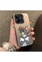 Realme C53 Compatible Silicone Edge Hard Back Case Mouse Pattern Couple Phone Case - 3