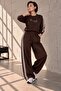 Stripe Detailed Draped Fabric Women's Tracksuit Set My3535 - 4