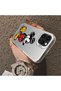 iPhone 15 Pro Compatible Silicone Edge Hard Back Case Mickey Pattern Couple Phone Case - 4