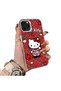 iPhone 11 Pro Compatible Silicone Edge Hard Back Case Kitty Pattern Loving Couple Phone Case