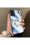 For Samsung Galaxy A06 Compatible Silicone Edge Hard Back Case Anime Patterned Couple Phone Case - 3