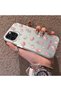 iPhone 13 Pro Max Compatible Silicone Edge Hard Back Case Floral Pattern Lover Couple Phone Case - 2