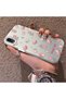 iPhone Xr Compatible Silicone Edge Hard Back Case Floral Pattern Lover Couple Phone Case - 2