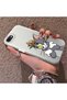 iPhone 7 Compatible Silicone Edge Hard Back Case Mouse Pattern Loving Couple Phone Case - 2