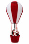New Year's Santa Claus in a Balloon Red White 150 cm