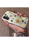 Samsung Galaxy A14 4G/5G Compatible Retro Coffee Tone Star Sticker Printed Case, Aesthetic Design - 2