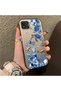 Realme C20/C20A Compatible Blue Turtle, Shell and Coral Pattern Cover, Shock-Absorbing Structure