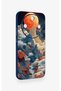 Honor Magic 8 Lite Compatible Red Moon Pattern Silicone Case - 3