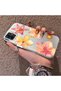Samsung Galaxy A03/A04E/A04 Compatible Watercolor Tropical Flower and Sun Pattern Phone Case, Shock Protection - 2