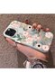 iPhone 13 Pro Compatible Pink Spring Flower and Green Leaf Pattern Phone Case, Shock Protection - 2