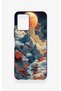 Vivo Y21S Compatible Red Moon Patterned Silicone Case - 2