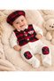 100% Cotton Baby Boy Bow Tie 5-Piece Newborn Hospital Discharge Set with Gift Box - 3