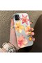 Samsung Galaxy A03/A04E/A04 Compatible Watercolor Tropical Flower and Sun Pattern Phone Case, Shock Protection