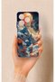 Realme C63 Compatible Red Moon Patterned Silicone Case