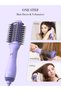 One Step Hair Dryer Brush, Ionic Ceramic Hot Air Brush & Volumizer for Less Frizz & Shine, 4-in-1 Oval Blow Dry Brush, Adjustable Heat, 220V - Purple - 4
