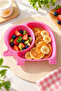 3-Compartment Children's Breakfast and Food Plate with Elephant Figure