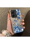 Poco X7 Pro Compatible Blue Turtle, Shell and Coral Pattern Cover, Shock-Absorbing Structure