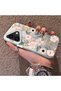 iPhone 16 Compatible Pink Spring Flower and Green Leaf Pattern Phone Case, Impact Resistant - 2