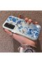 Samsung Galaxy S23 Fe Compatible Blue Turtle, Shell and Coral Pattern Cover, Shock-Absorbing Structure - 2