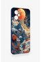 Casper Via X30 Compatible Red Moon Patterned Silicone Case - 3