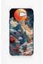 Samsung J7 Prime Compatible Red Moon Patterned Silicone Case - 2