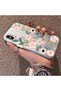iPhone X/Xs Compatible Pink Spring Flower and Green Leaf Pattern Phone Case, Shock Protection - 2