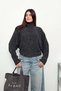 Women's Turtleneck Bat Sleeve Knitwear Sweater Black - 27K 2687