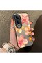 Vivo V50 Lite 4G/5G Compatible Watercolor Tropical Flower and Sun Pattern Phone Case, Shock Protection