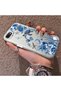 iPhone 7/8/Se 2020 2022 Compatible Blue Turtle, Shell, and Coral Pattern Cover, Shock-Absorbing Structure - 2