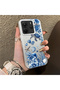 Redmi Note 14 4g Compatible Blue Turtle, Shell, and Coral Pattern Cover, Shock-Absorbing Structure