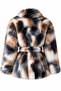Black-Camel Belted Fur - 2Y1547 - 2