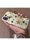 Samsung Galaxy A21S Compatible Retro Coffee Tone Star Sticker Printed Case, Aesthetic Design - 2