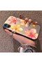 iPhone XS Max Compatible Watercolor Tropical Flower and Sun Pattern Phone Case, Shock Protection - 2