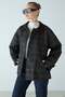 Plaid Patterned Water Repellent Short Trench Coat with Cape Detail Brown 6942 - 3