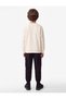 Ruffled Crew Neck Long Sleeve Printed Sweatshirt - 3